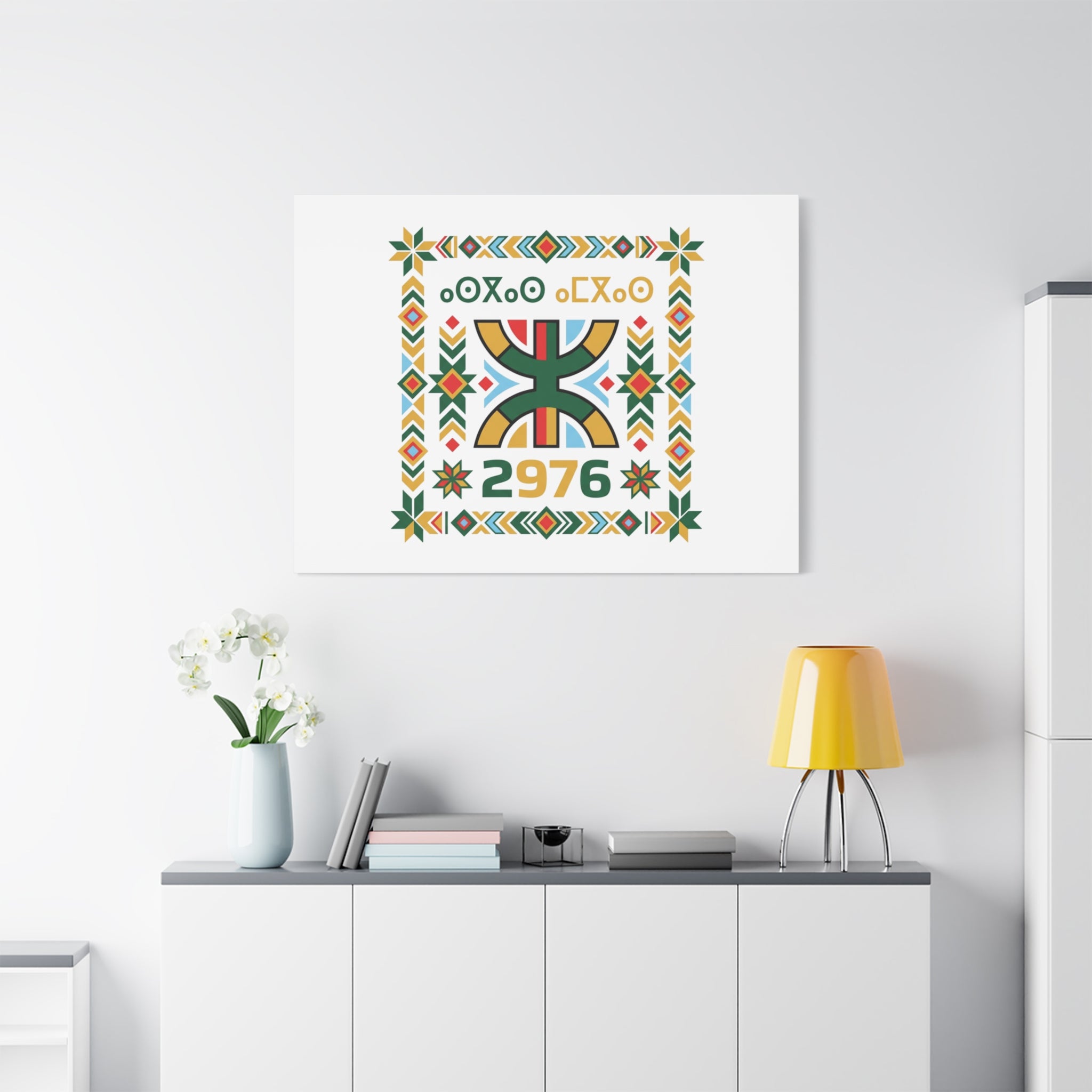 Retro Diner Tile Print Canvas | Vintage Americana, Route-Inspired Neon Menu